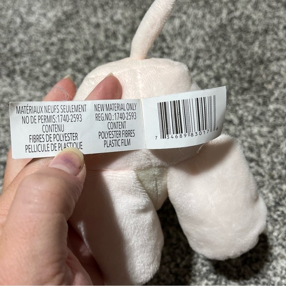 Elephant Kellybaby 10” Cuddle Pink Baby Pram Toy Crinkle Ears & Rattle - Picture 3 of 5